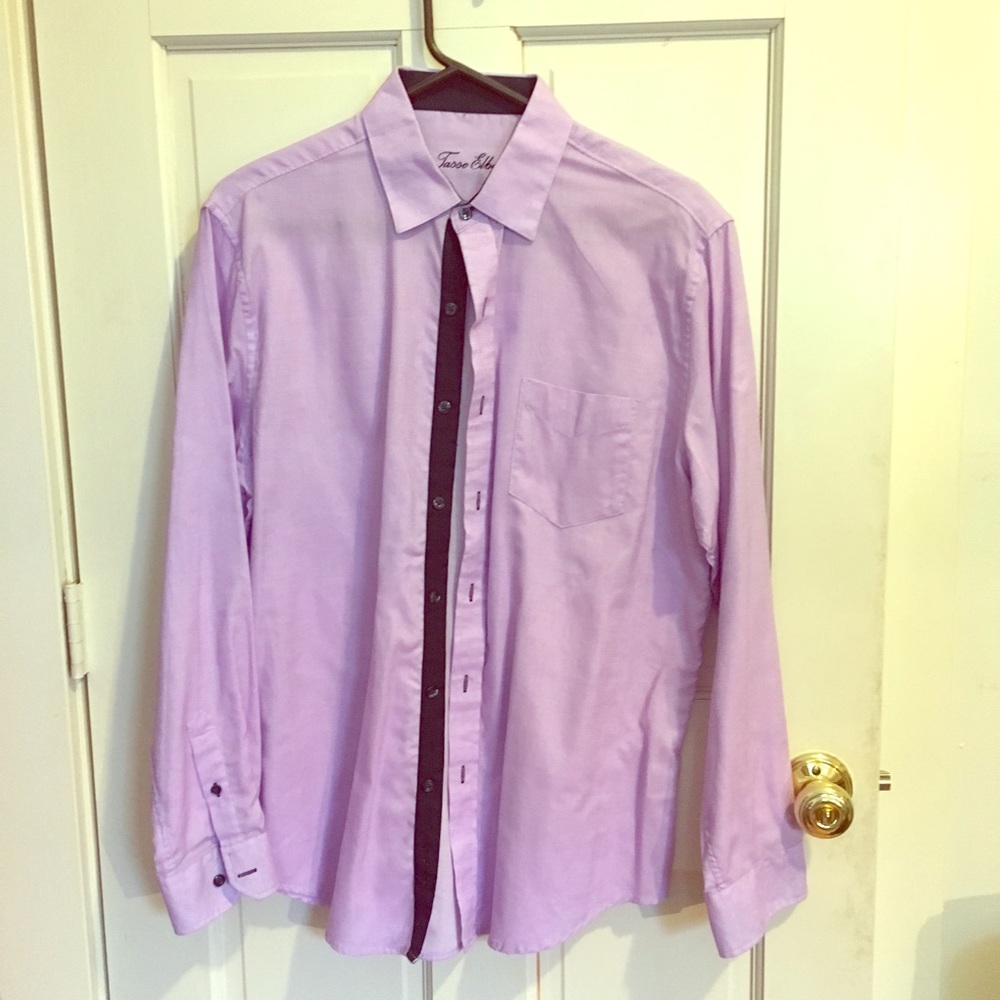 Men’s purple oxford
